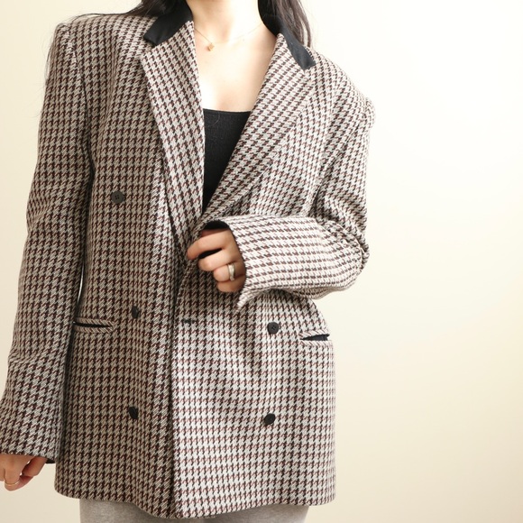 Vintage • 100% wool plaid blazer - Picture 5 of 11